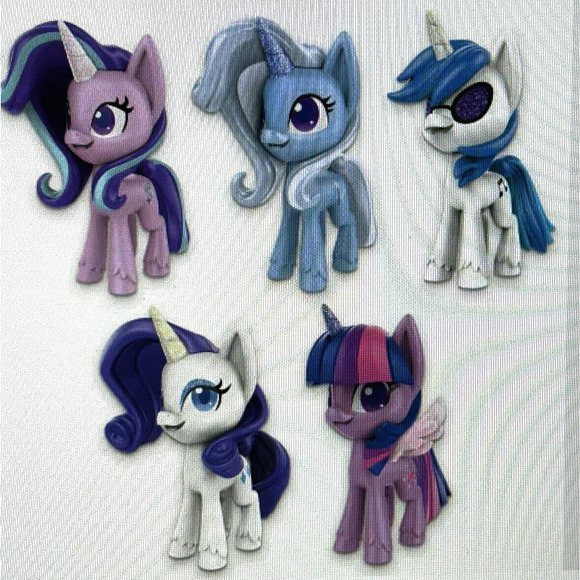 NEW in BOX My Little Pony Set Of Five Unicorns Sparkle Collection Figures Sealed - Picture 4 of 6